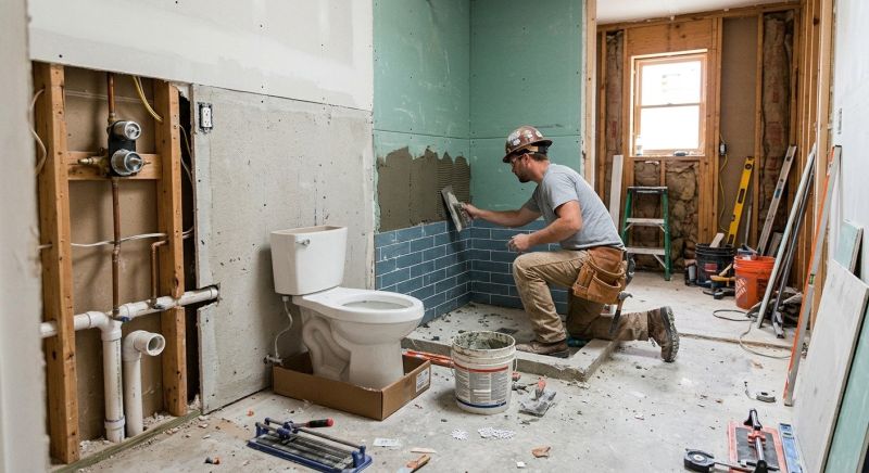 Bathroom Floor Replacement in Alpharetta, GA